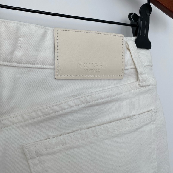 Moussy Vintage Mid-Rise Skinny White Distressed Denim Jeans - Picture 8 of 15